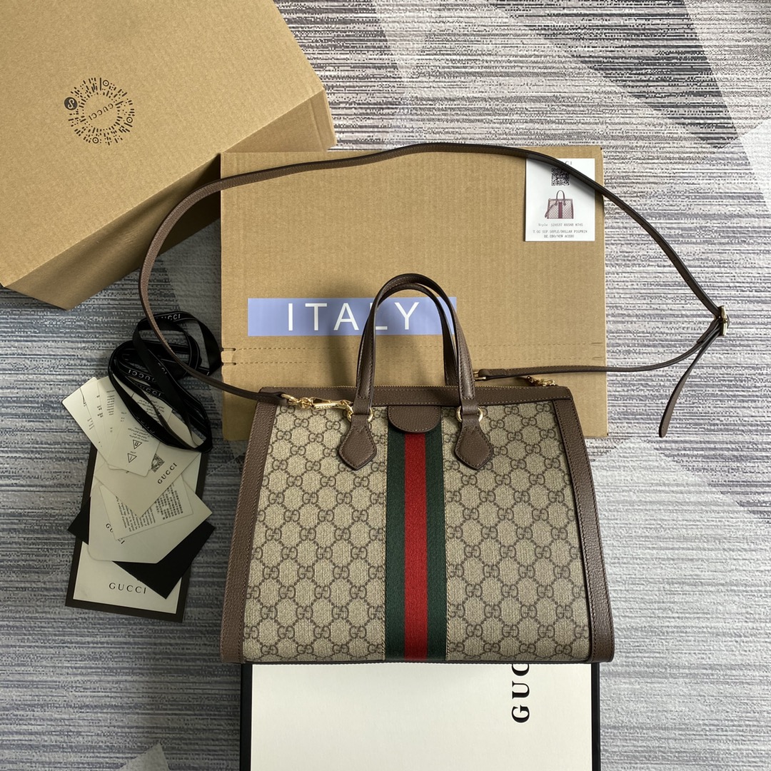 Gucci Ophidia Medium GG Tote Bag Shoulder Bag 524537